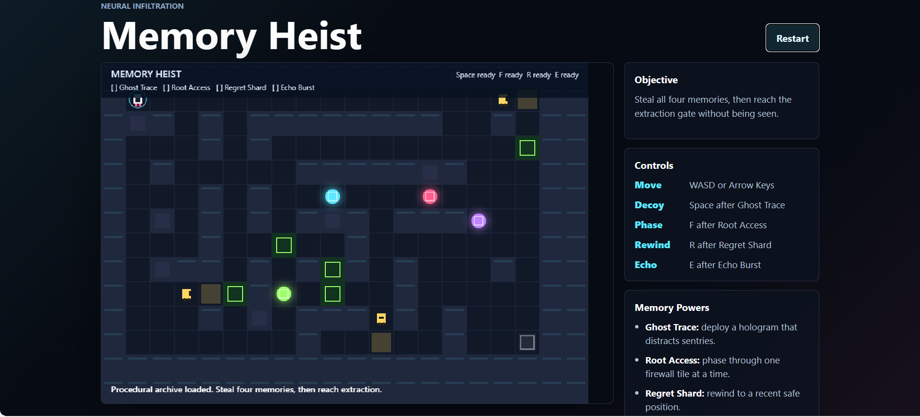 Memory Heist screenshot